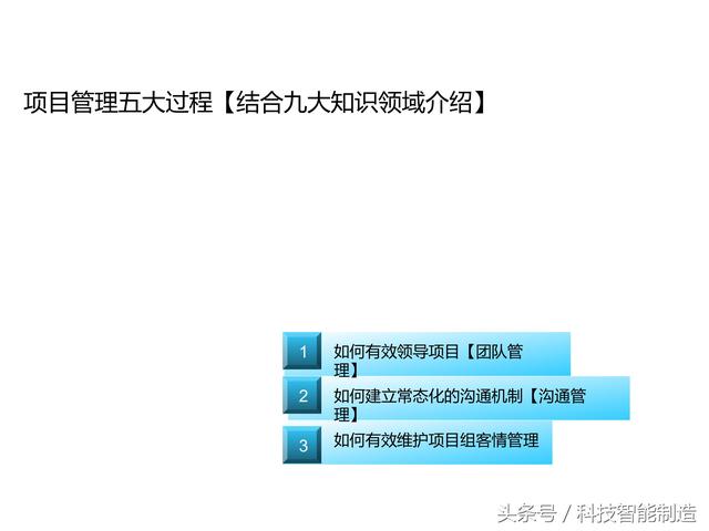 項目管理內(nèi)部培訓資料，項目管理的五大過程和九大知識，你知道嗎