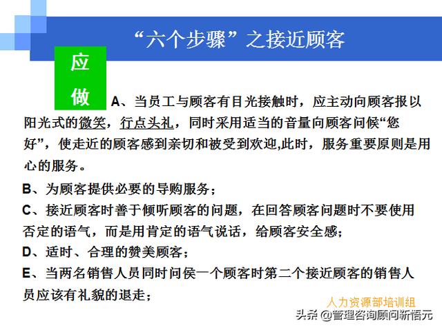 門店員工銷售服務(wù)流程規(guī)范，三個統(tǒng)一、六個步驟（門店服務(wù)的六個要步驟）