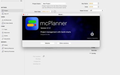 甘特圖管理項(xiàng)目工具：mcPlanner for Mac（甘特圖項(xiàng)目管理軟件）